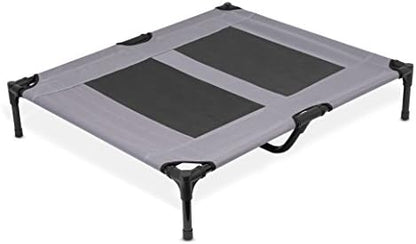 Internet's Best Dog Cot | 36 x 30 | Elevated Dog Bed | Cool Breathable Mesh | Indoor or Outdoor Use | Medium | Grey