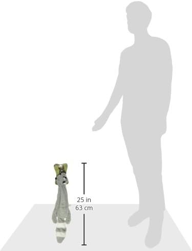 Best Pet Supplies 2-in-1 Stuffless Squeaky Dog Toy - Raccoon, Medium