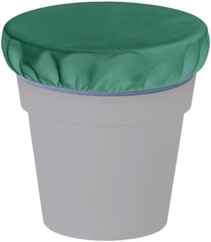 2-5 Gallon Horse Bucket Cover, Waterproof Horse Feed Bucket Cover, Lightweight and Easy to Use (Excluding Bucket, Green)