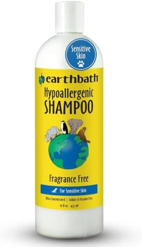 earthbath Hypoallergenic Dog Shampoo, Made in USA, 16 Oz (1 Pack)