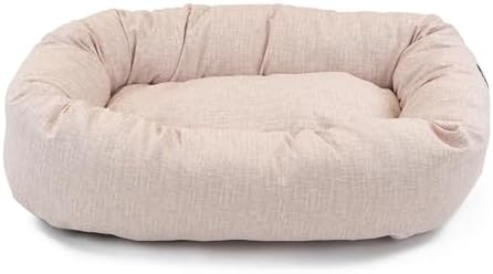 Majestic Pet Bagel Calming Dog Bed, 24 Inch Small, Round, Washable, Pink