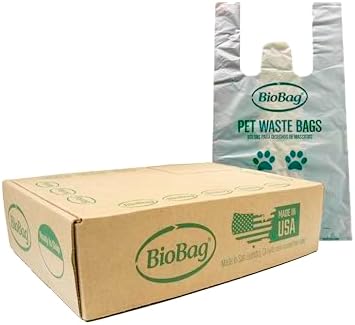 BioBag Premium Pet Waste Bags, Great for All Dog Breeds, Fits in Standard Park Dispensers