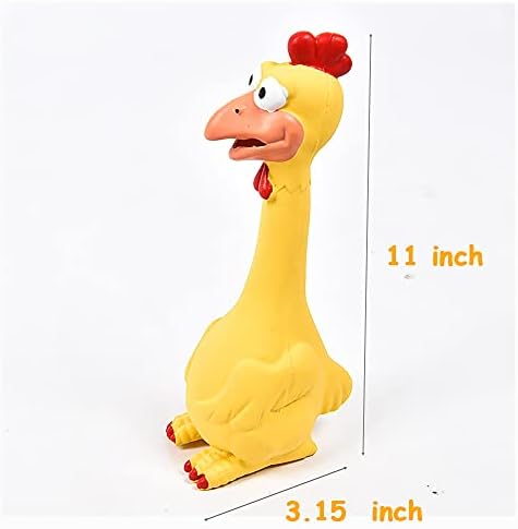 LONG RIVER Horse Toys, Rubber Chicken Squeaky Toys Play Reduce Separation Anxiety Fetch,Horse Play Ball Soccer Ball.for Medium or Large Pet Breeds Dog