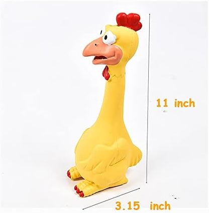 LONG RIVER Horse Toys, Rubber Chicken Squeaky Toys Play Reduce Separation Anxiety Fetch,Horse Play Ball Soccer Ball.for Medium or Large Pet Breeds Dog