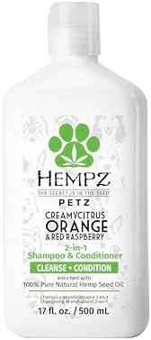 Hempz Petz, Shampoo, Citrus Orange & Red Raspberry, 17 oz.