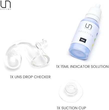 Ultum Nature Systems CO2 Drop Checker - Glass CO2 Drop Checker for Aquarium, CO2 Aquarium Kit with Solution, CO2 Monitor Complete Set for Planted Aquariums - Drop Checker Suction Cup Mount (SD)
