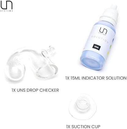 Ultum Nature Systems CO2 Drop Checker - Glass CO2 Drop Checker for Aquarium, CO2 Aquarium Kit with Solution, CO2 Monitor Complete Set for Planted Aquariums - Drop Checker Suction Cup Mount (SD)