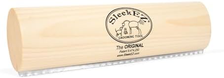 SleekEZ 10 Inch Horse Brush – Patented Horse Shedding Blade Made in USA - Removes Loose Hair & Undercoat - Deshedding Tool for Donkeys, Cows & Large Animals - Helps Reduce Seasonal Shedding