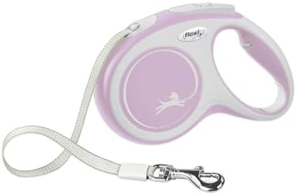 FLEXI® Comfort Tape Retractable Dog Leash, Small, 10 ft - Pink/Rose