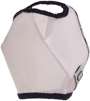 Harrison Howard All Round Mesh Horse Fly Mask UV Protective with Fleece Padded Edging Original Grey M