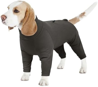 Adjustable Recovery Suit for Small Dogs, Dog Pajamas, Grey, XS