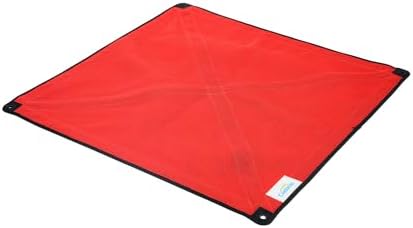 Coolaroo On The Go Cooling Elevated Dog Bed Replacement Cover, Portable for Travel & Camping, Collapsible for Storage, Medium, Red