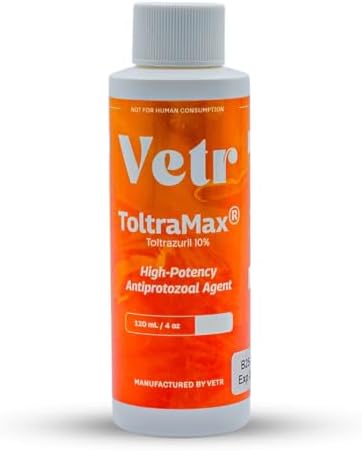 Toltrazuril 10.0% for Horses, Dogs, Cats,120mL/4 Ounce, for Non-Food Chain Animals, Alfalfa