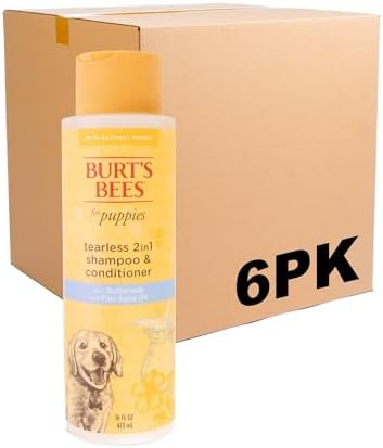 Burts Bees Tearless Shampoo & Conditioner with Buttermilk, 16 Fl Oz, 6-Pk