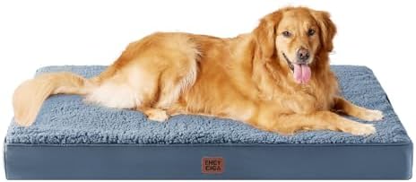 EHEYCIGA Orthopedic Dog Bed Extra Large with Removable Washable Cover, 44IN