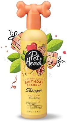 Pet Head Birthday Sparkle Dog Shampoo | Cotton Candy Scent | 10.1 fl. oz.