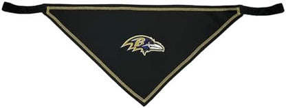 Pets First NFL Baltimore Ravens TIE Bandana, Size Large/X-Large. Dog Bandana Scarf Bib for Pet Cat Dog. The Ultimate Game-Day, Party Bandana