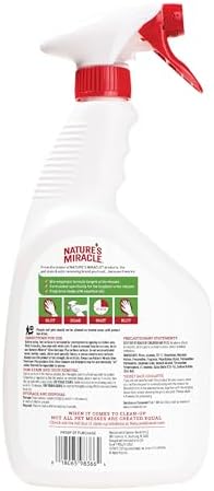 Nature's Miracle Urine Destroyer Plus for Dogs, Enzymatic Formula for Severe Dog Stains, 32 oz
