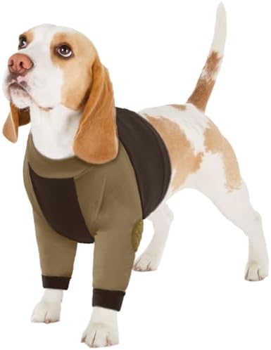 Lelepet Dog Recovery Sleeve for Wounds Front Legs, Stop Licking Dog Shirt