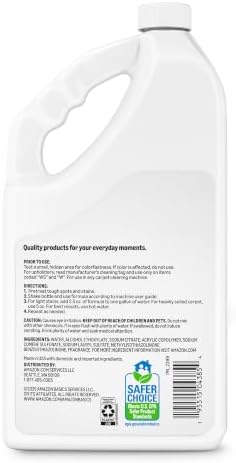Amazon Basics Pet Stain & Odor Remover, Deep Cleaning Carpet Shampoo, Concentrated Formula, Works on Odors, Pet-Safe, Fresh Scent, 64 Fl Oz (Pack of 2), Packaging May Vary