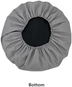 Round Dog Bed Sheet Covers Replacement Washable Waterproof Plastic Slip Cover for 44 to 45 inch Light Grey