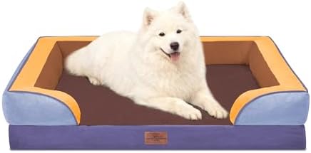 Comfort Expression Orthopedic Dog Beds for Large Sized Dog with Bolster