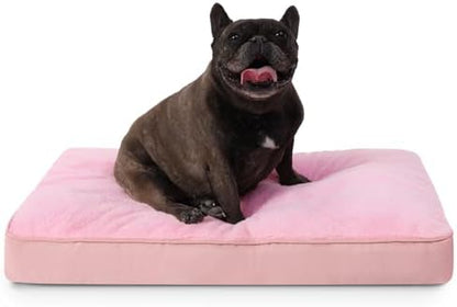 NUPIDA Waterproof Medium Dog Bed for Crate with Washable Cover, 29x18, Pink