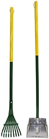 Four Paws Dog Rake & Scooper Set for Pet Waste Pick-Up, Small, 2 Count