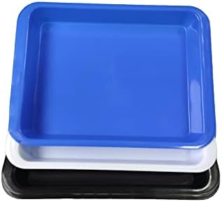 TEYOUYI Hedgehog Litter Box, 3 Pcs Hedgehog Litter Boxes Tray, Plastic Pet Toilet, Small Animal Litter Tray Corner for Guinea Pig Hamster Pig Rabbit Pee (3 Color)