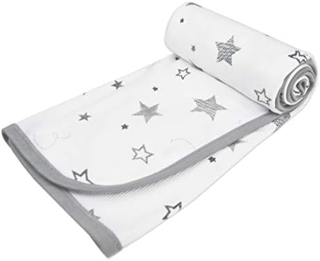 American Baby Company 100% Cotton Thermal Waffle Swaddle Blanket (30" x 40"), Soft, Breathable & Stretchy, Super Stars, for Boys and Girls, Perfect for Swaddling, Travel and Gifting