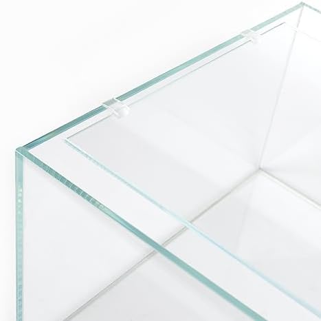 LANDEN Glass Aquarium Lid with Clips for 36x22cm 5 Gallon Rimless Tank