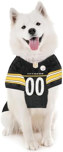 Pets First NFL Pittsburgh Steelers Dog Jersey, Size 3X-Large, Football Shirt Costume for Pet, Dog Sports T-Shirt, NFL Team Clothing for Cats, Licensed Pet Apparel Available in 7 Sizes and 32 Teams