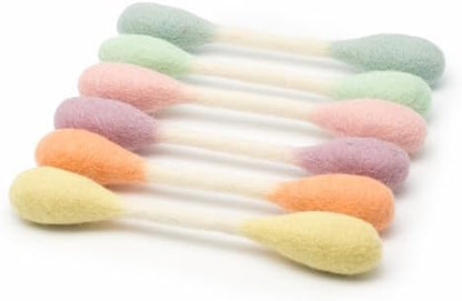 Glaciart One Swabs Cat Toys with Catnip - 6 Pk | Durable for Chew, Cute Cat Toys Interactive Kitty for Boredom, Exercise, & Play | Filled w/Organic Catnip for Anxiety & as Digestive Aid | Gift Idea