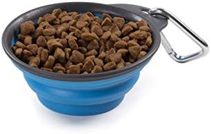 Dexas Pets Collapsible Travel Cup, Small/1 Cup Capacity, Pro Blue