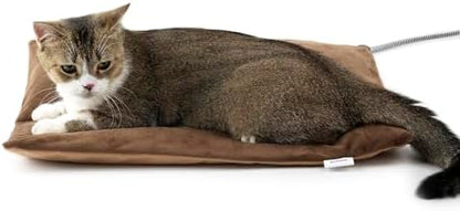 Outdoor Cat Heating Pad, 19.7" x 15.7", 40W, Brown