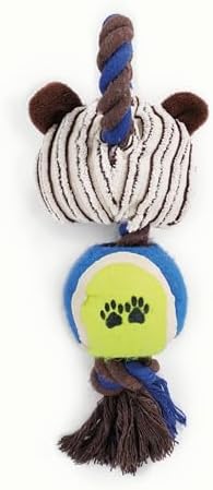 M-PETS Terra ECO Dog Toy – Squeaky Plush Dog Toy Made from Recycled Plastic Bottles, Soft & Durable Eco-Friendly Dog Toy (Sancho, Multicolor)