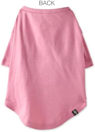 Pet Passion Toby II - The Perfect Tee, 8 Pack Short Sleeve Pet T-Shirt 100% Organic Cotton Tees Clothes for Small, Medium, Large Dogs, Rainbow Pink, Small