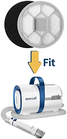 oneisall Sponge Filter, HEPA for LM2 Pro Pet Grooming Kit & Vacuum