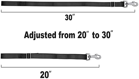 Rosemarie Horse Bucket Strap Hangers,Horse Suppliers Adjustable Nylon Straps up to 700 lbs for Hay Nets, Water Buckets,Hanging-Pratical and Easy Use(4 Pack) (Black)