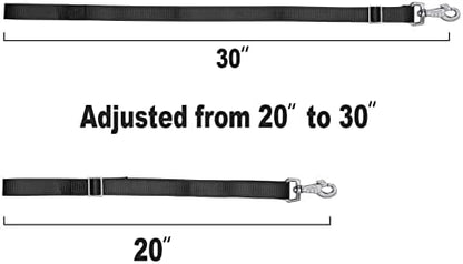 Rosemarie Horse Bucket Strap Hangers,Horse Suppliers Adjustable Nylon Straps up to 700 lbs for Hay Nets, Water Buckets,Hanging-Pratical and Easy Use(4 Pack) (Black)