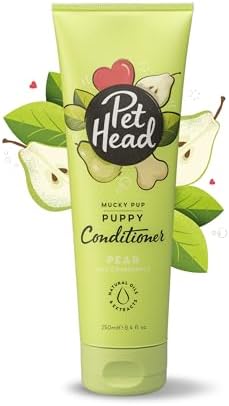 Pet Head Mucky Pup Puppy Conditioner | Pear Scent | 8.4 fl. oz.