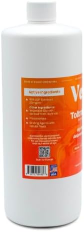 Toltrazuril 2.5% for Horses, Dogs, Cats, 960mL/32.4 Ounce, for Non-Food Chain Animals, Peanut Butter