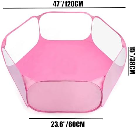 2-Pack Guinea Pig Carrier and Playpen Set - Breathable Pet Playpen Pop Open Outdoor/Indoor Exercise Fence, Portable Small Animal Backpack for Bearded Dragon, Rabbits, Hamster, Chinchillas