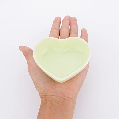2 Pcs Heart‑Shaped Ceramic Bowl for Dwarf Syrian Hamster Gerbil Rat