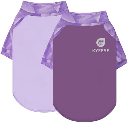 KYEESE 2Pack UPF50+ Dog Shirt for Small Dogs Cooling UV Protection Tank Top