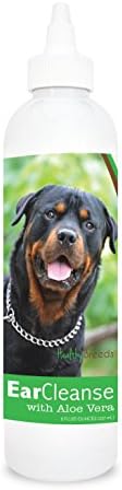 Healthy Breeds Rottweiler Ear Cleanse with Aloe Vera Cucumber Melon 8 oz