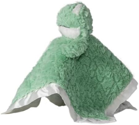 Mary Meyer Putty Nursery Lovey Stuffed Animal Security Blanket Soft Snuggle Toy, 13 x 13-Inches, Mint Green Frog