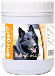 Healthy Breeds Belgian Sheepdog Omega HP Fatty Acid Skin and Coat Support Soft Chews 90 Count