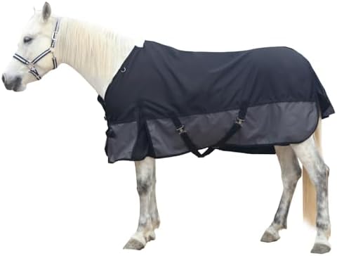 1200D Horse Blanket, 0g No-Fill Waterproof Turnout Rain Sheet