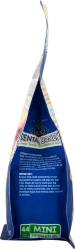 Blue Buffalo Mini Dental Bones, 12 oz, 44 Mini Bones